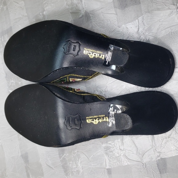 Tribeca Beautiful Beaded Embroidered Multi Color Women's Shoes Size 8.5 - Picture 11 of 13